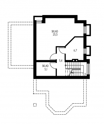 Grundriss des Untergeschosses - PREMIER 95